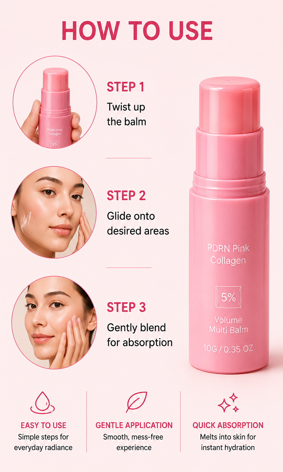 Rosé Glow Collagen Multi Balm